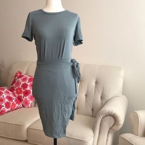 Dynamite turquoise t shirt dress